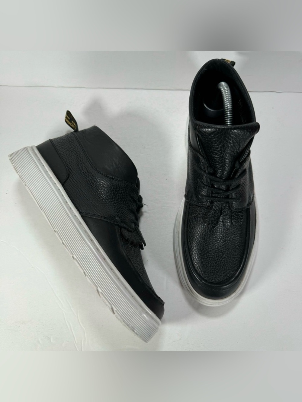 Dr. Martens Jemima Kiltie Black Leather Lace Up Chukka Boots Women Size 9
